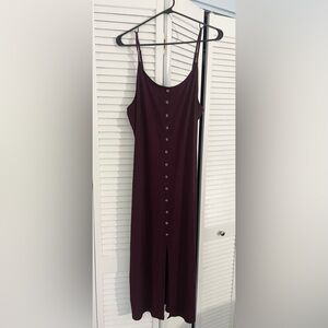 Mudd midi bodycon adjustable strap midi dress. Burgundy. Size XL